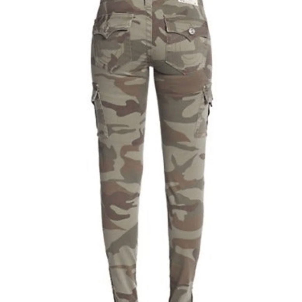 True Religion Camo Skinny Cargo Pants 27